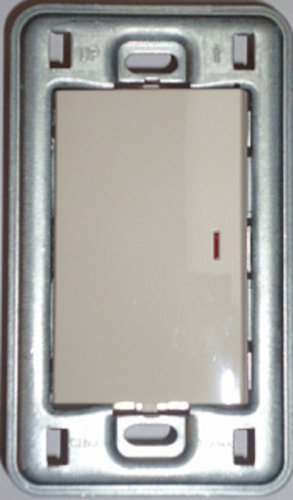 Выключатель с подсветкой без рамки Legrand Anam Zunis 1-кл. бежевый картинка